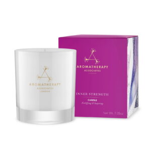 aromatherapy associates, inner strength, frankincense and cardamom, scented candle, 200 g