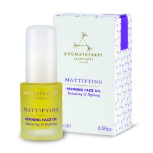 aromatherapy associates, mattifying, vegan, rebalancing, oil, for face, 15 ml