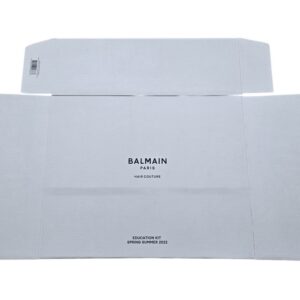 balmain, hair couture, gwp cardboard box, white