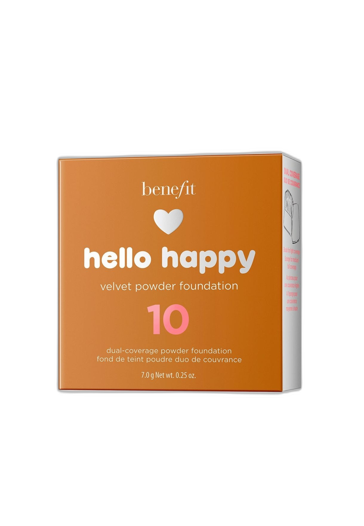 benefit, hello happy velvet, mattifying, compact foundation, 10, dark, 7 g benefit, hello happy velvet, mattifying, compact foundation, 10, dark, 7 g