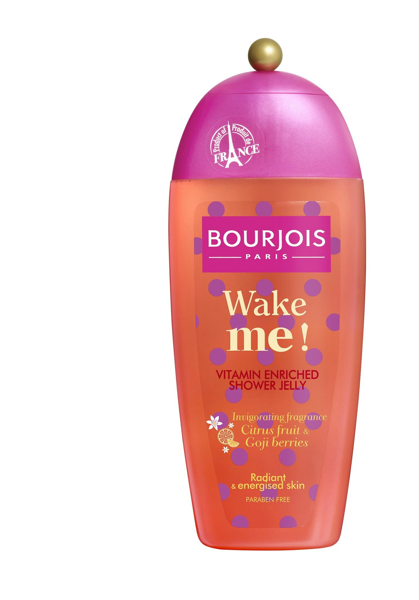 bourjois, wake me!, citrus, energizing, shower gel, for all skin types, 250 ml bourjois, wake me!, citrus, energizing, shower gel, for all skin types, 250 ml