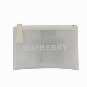 burberry, textile makeup bag