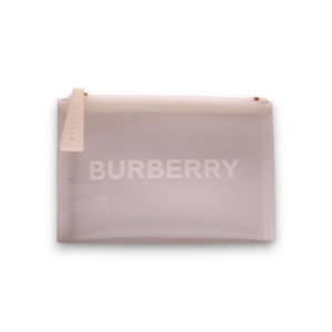 burberry, textile makeup bag