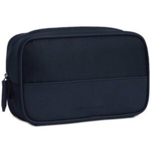 burberry, textile makeup bag, dark blue