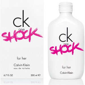 calvin klein, ck one shock, eau de toilette, for women, 200 ml