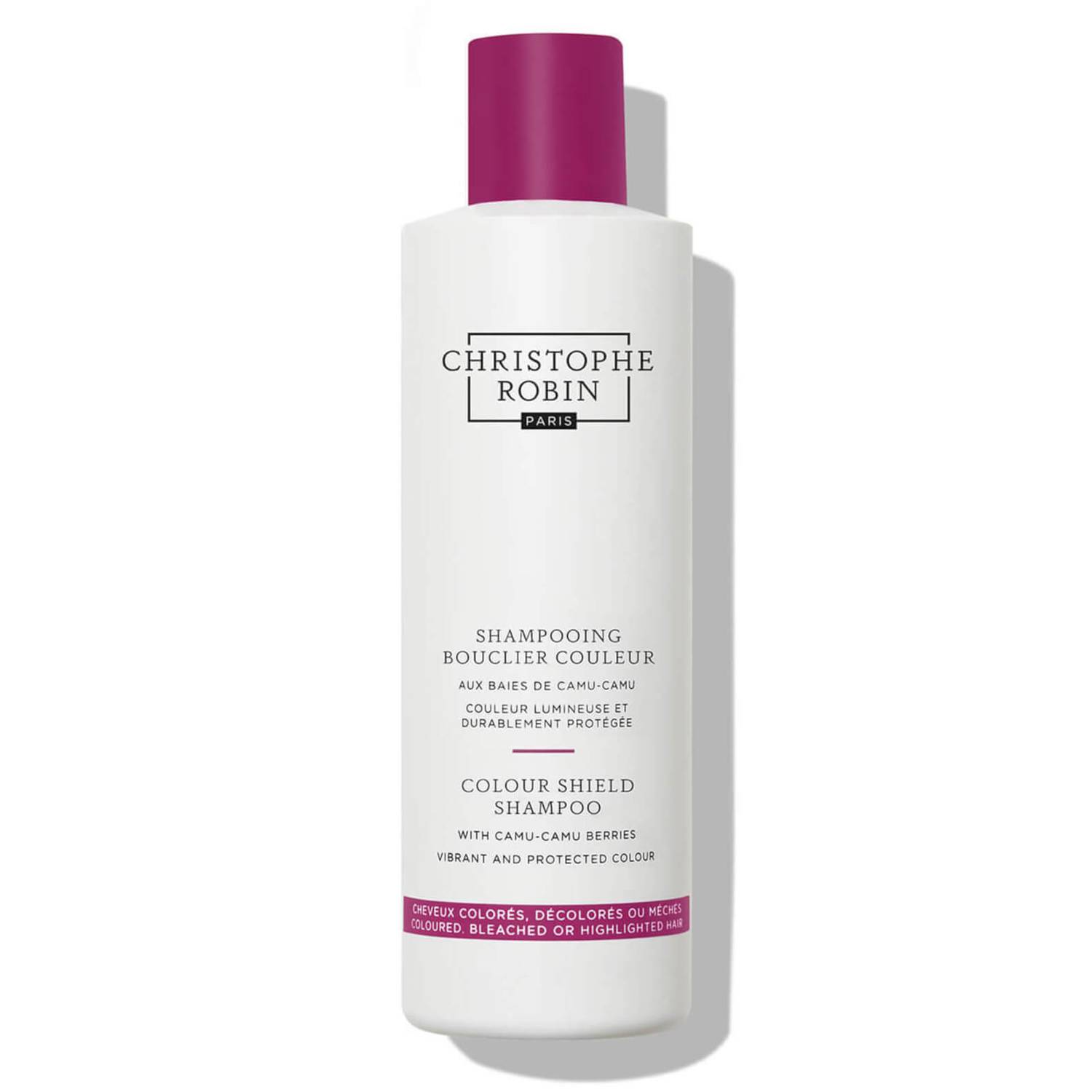 christophe robin, colour shield, camu camu berries, hair shampoo, for colour protection, 1000 ml christophe robin, colour shield, camu camu berries, hair shampoo, for colour protection, 1000 ml