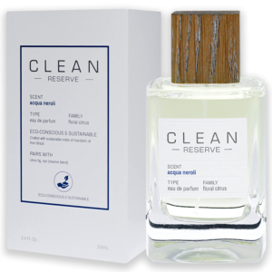 clean, reserve acqua neroli, eau de parfum, unisex, 100 ml