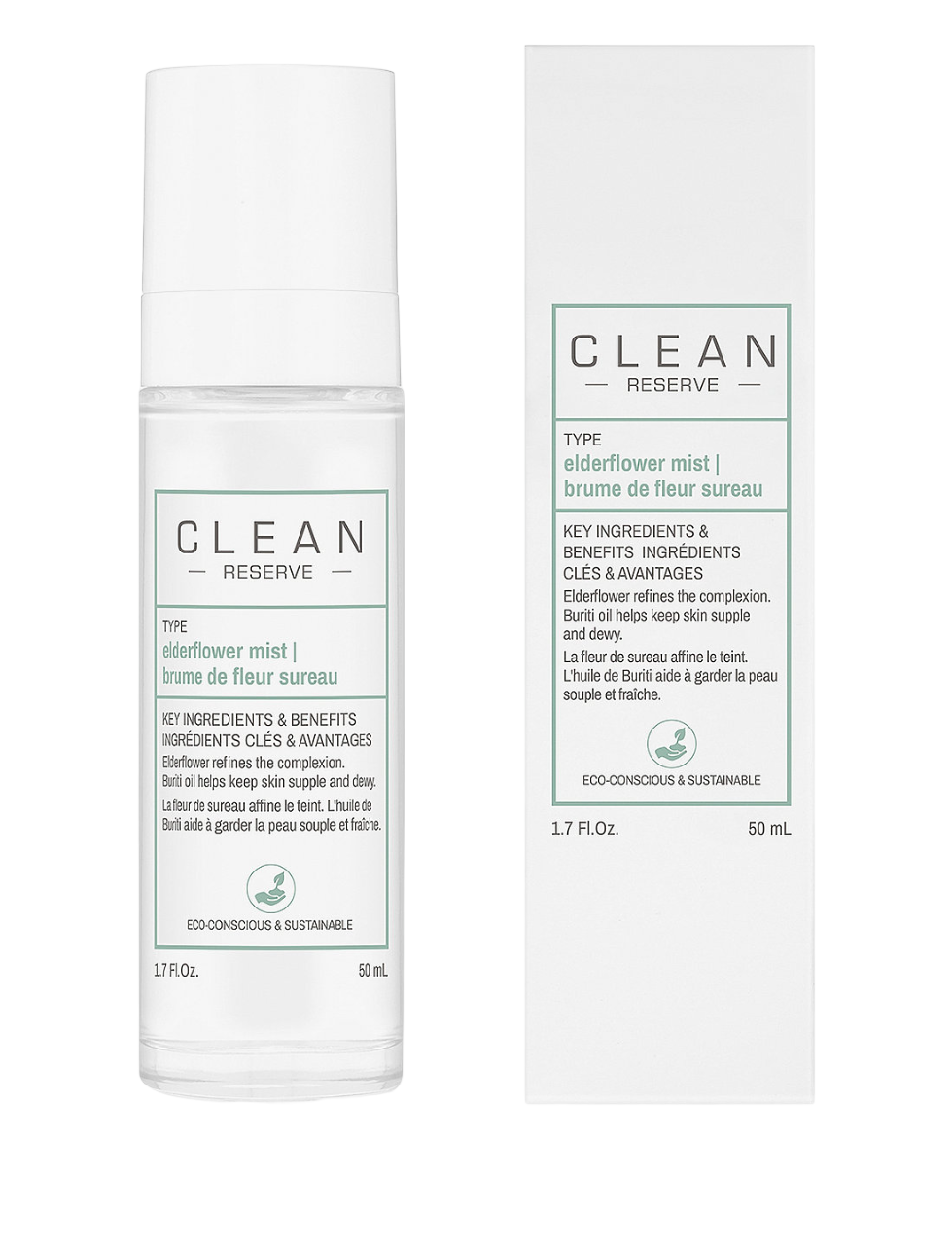 clean, reserve elderflower, moisturizing, mist spray, for face, 50 ml clean, reserve elderflower, moisturizing, mist spray, for face, 50 ml