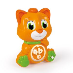 clementoni, baby, interactive toy, cat, orange, unisex, 10 36 months