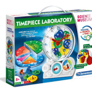 clementoni, clock how is work, construction set, 61763, unisex, 8+ years