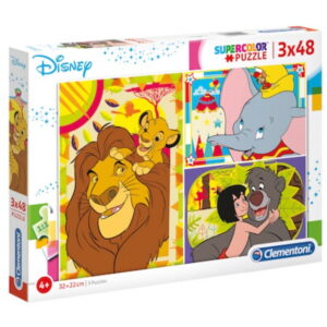 clementoni, disney animals, puzzle, unisex, 4+ years, 104 pcs
