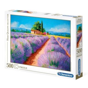 clementoni, high quality collection, lavander scent, puzzle, unisex, 500 pcs