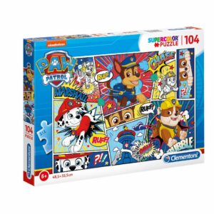 clementoni, paw patrol, puzzle, unisex, 6+ years, 104 pcs