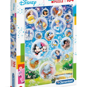 clementoni, supercolor, disney classic, puzzle, unisex, 6+ years, 104 pcs