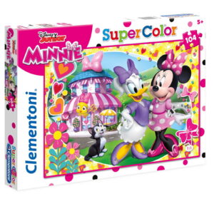 clementoni, supercolor, minnie mouse, puzzle, for girls, 5+ years, 104 pcs