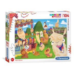 clementoni, supercolor, no probllama, puzzle, unisex, 6+ years, 104 pcs