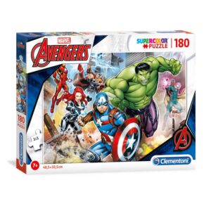 clementoni, supercolor, the avengers, puzzle, for boys, 7+ years, 180