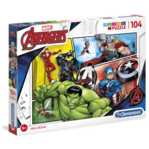 clementoni, the avengers, construction set, for boys, 6+ years, 104 pcs