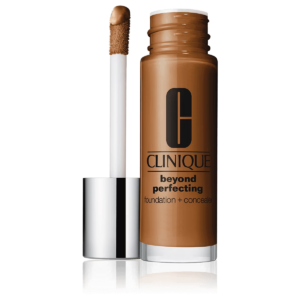 clinique, beyond perfecting, paraben free, matte finish, liquid foundation & concealer 2 in 1, 28, clove, 30 ml