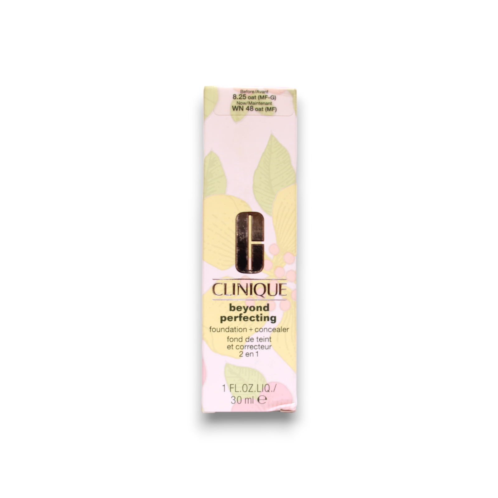 clinique, beyond perfecting, paraben free, matte finish, liquid foundation & concealer 2 in 1, 48, oat, 30 ml clinique, beyond perfecting, paraben free, matte finish, liquid foundation & concealer 2 in 1, 48, oat, 30 ml