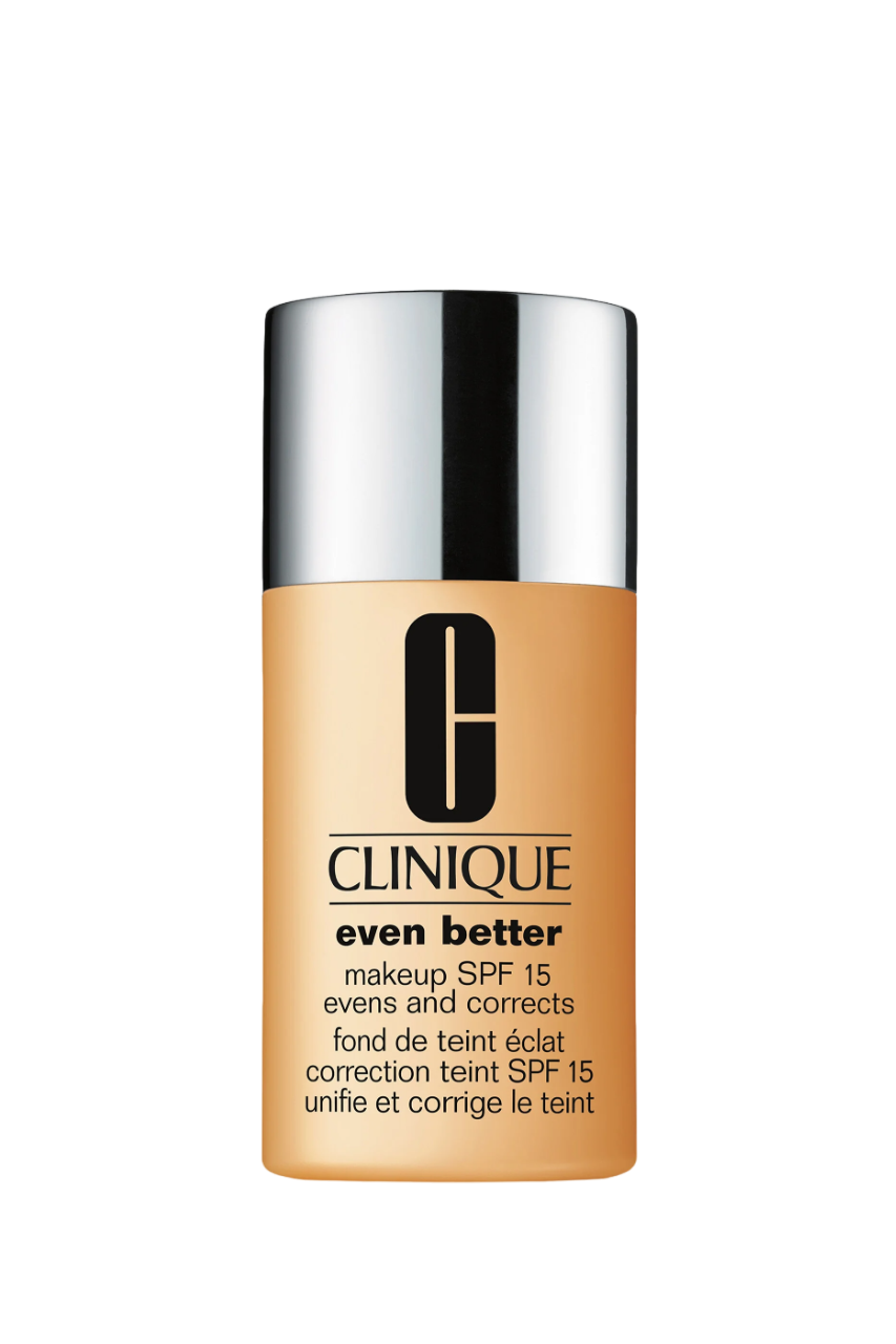 clinique, even better, natural finish, liquid foundation, wn 54, honey wheat, spf 15, 30 ml clinique, even better, natural finish, liquid foundation, wn 54, honey wheat, spf 15, 30 ml