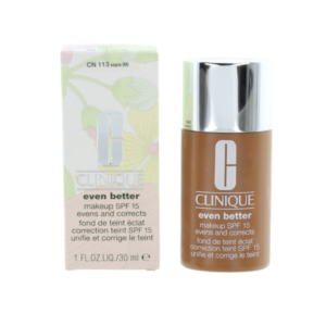 clinique, even better, paraben free, hydrating, liquid foundation, cn 113, sepia, spf 15, 30 ml