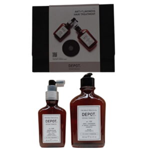 consumer kit c set depot: 100 hair cleansing no. 102, botanical complex, hair shampoo, anti dandruff & sebum control, 250 ml + 200 hair treatments no. 208, botanical complex, leave in scalp treatment lotion, for detoxing, 100 ml