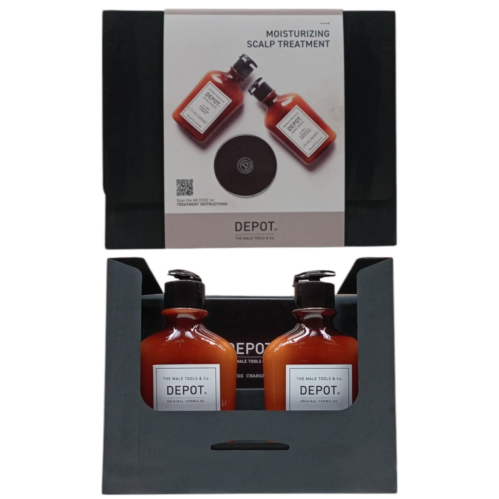 consumer kit e set depot: 100 hair cleansing no. 103, pro vitamin b5, hair shampoo, for hydration, 250 ml + 200 hair treatments no. 201, botanical complex, hair conditioner, for revitalizing, 250 ml consumer kit e set depot: 100 hair cleansing no. 103, pro vitamin b5, hair shampoo, for hydration, 250 ml + 200 hair treatments no. 201, botanical complex, hair conditioner, for revitalizing, 250 ml