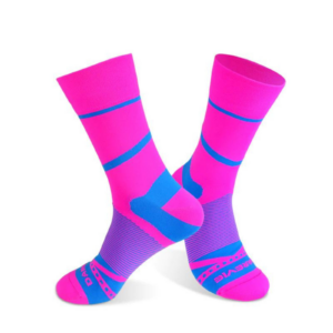 darevie, darevie, long, textile socks, pink/blue, dva013, unisex