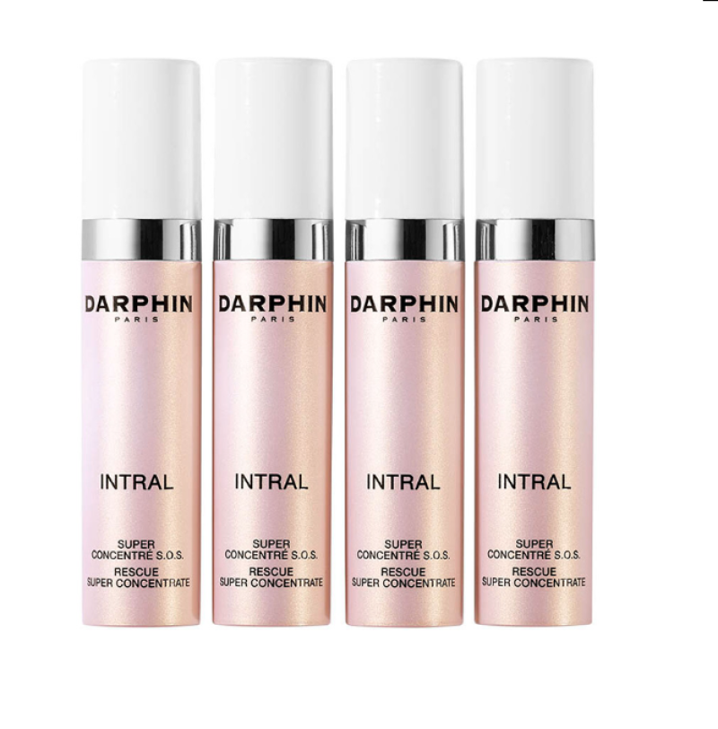 set, darphin, intral rescue, vitamin e, soothe/stabilize & strengthen, concentrate, for face, 4 pcs, 7 ml set, darphin, intral rescue, vitamin e, soothe/stabilize & strengthen, concentrate, for face, 4 pcs, 7 ml