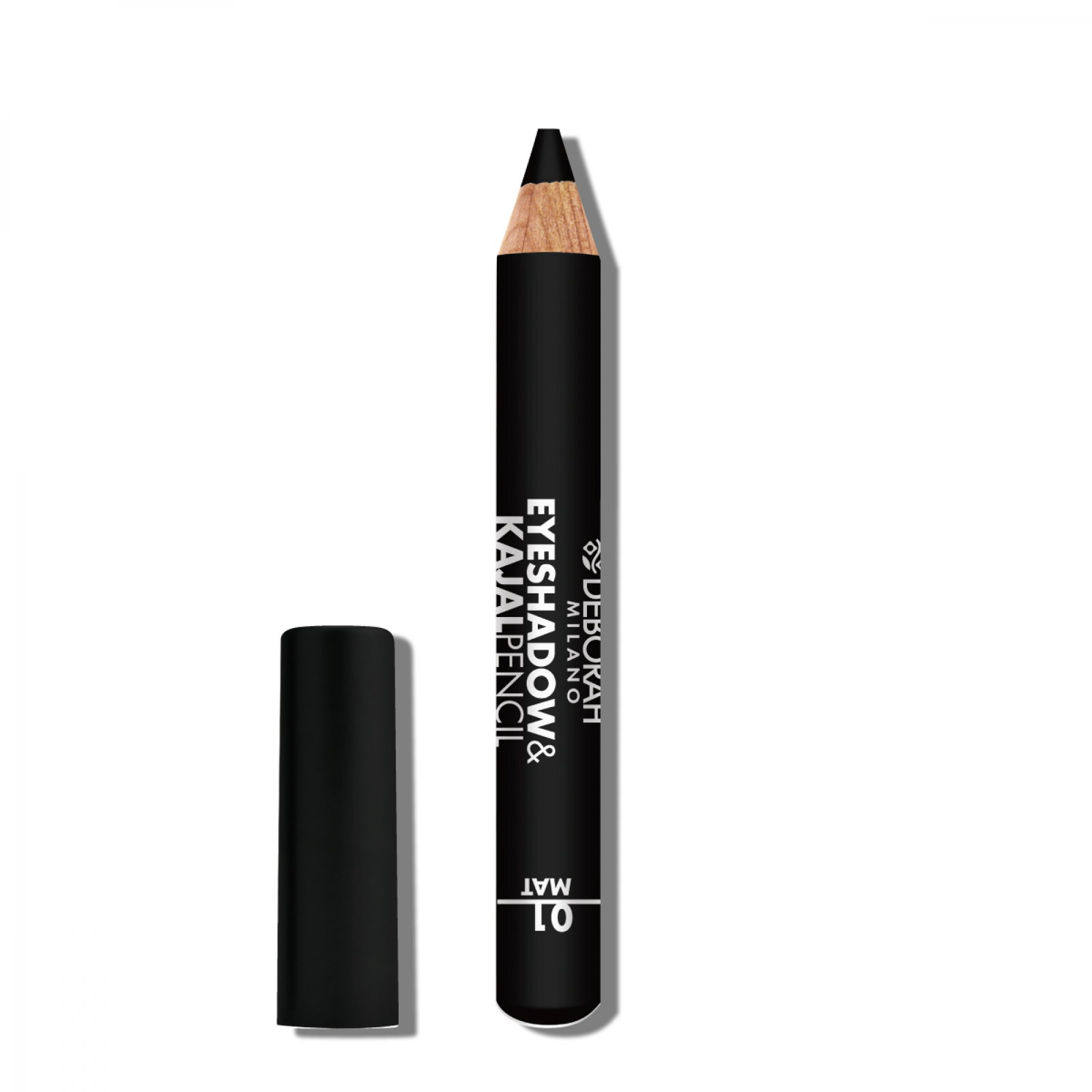 deborah, deborah, blending, matt, eyeshadow & kajal eyeliner 2 in 1, 01, black, 2 g deborah, deborah, blending, matt, eyeshadow & kajal eyeliner 2 in 1, 01, black, 2 g