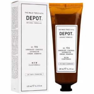 depot, 100 hair cleansing no. 106 clear formula, pro vitamin b5, hair shampoo, anti dandruff, 125 ml