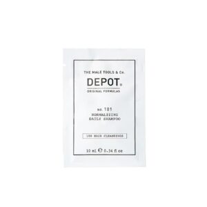 depot, 100 hair cleansing no. 101, botanical complex, hair shampoo, normalizing, 10 ml