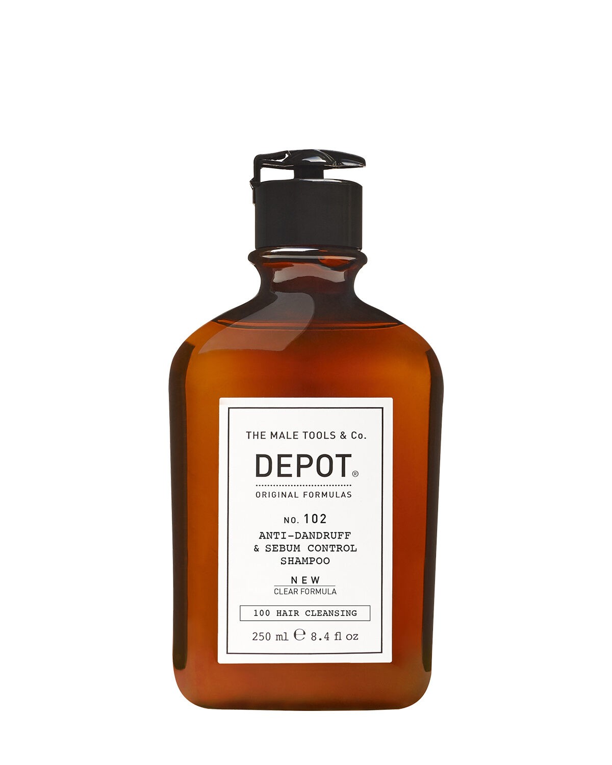 depot, 100 hair cleansing no. 102, botanical complex, hair shampoo, anti dandruff & sebum control, 250 ml depot, 100 hair cleansing no. 102, botanical complex, hair shampoo, anti dandruff & sebum control, 250 ml