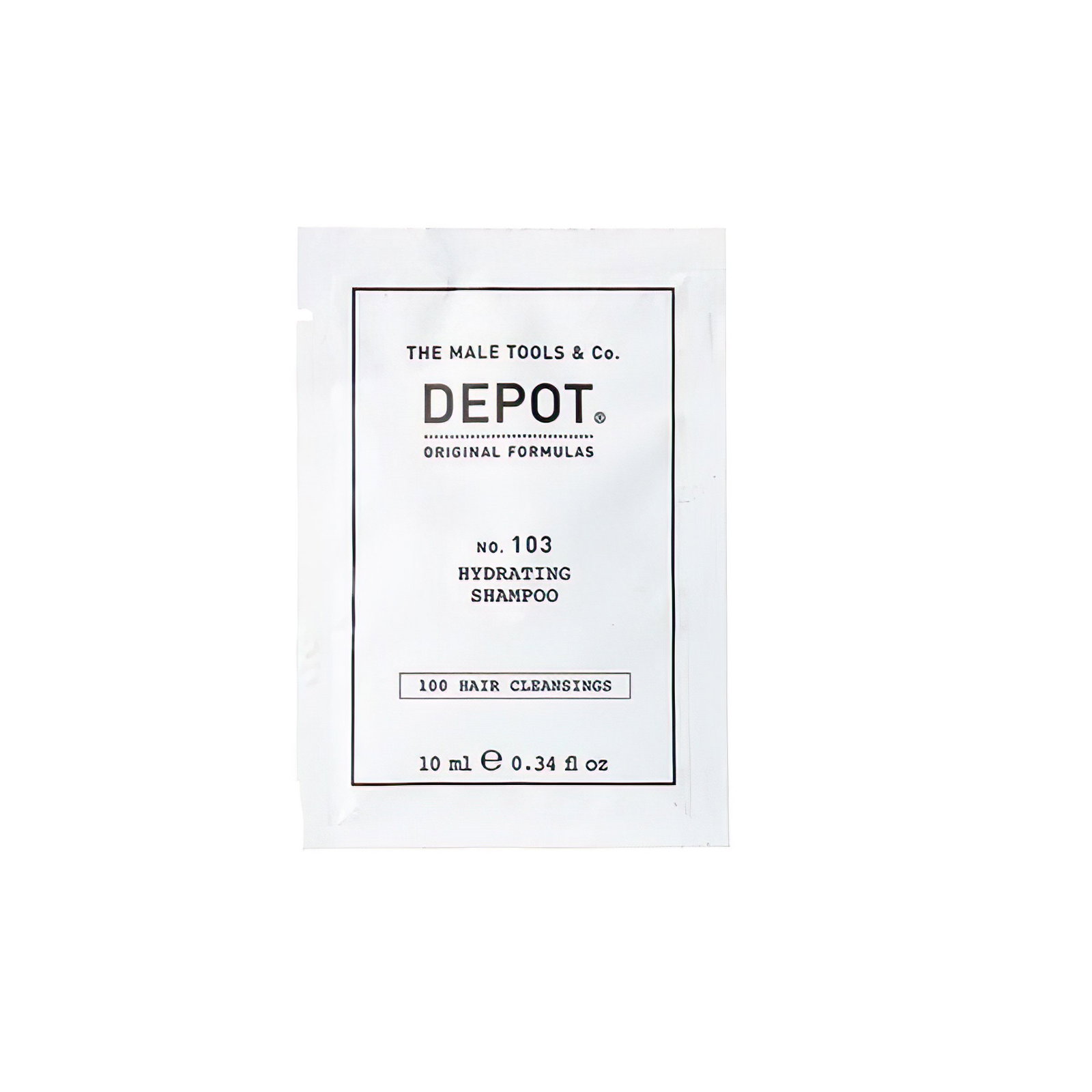 depot, 100 hair cleansing no. 103, pro vitamin b5, hair shampoo, for hydration, 10 ml depot, 100 hair cleansing no. 103, pro vitamin b5, hair shampoo, for hydration, 10 ml