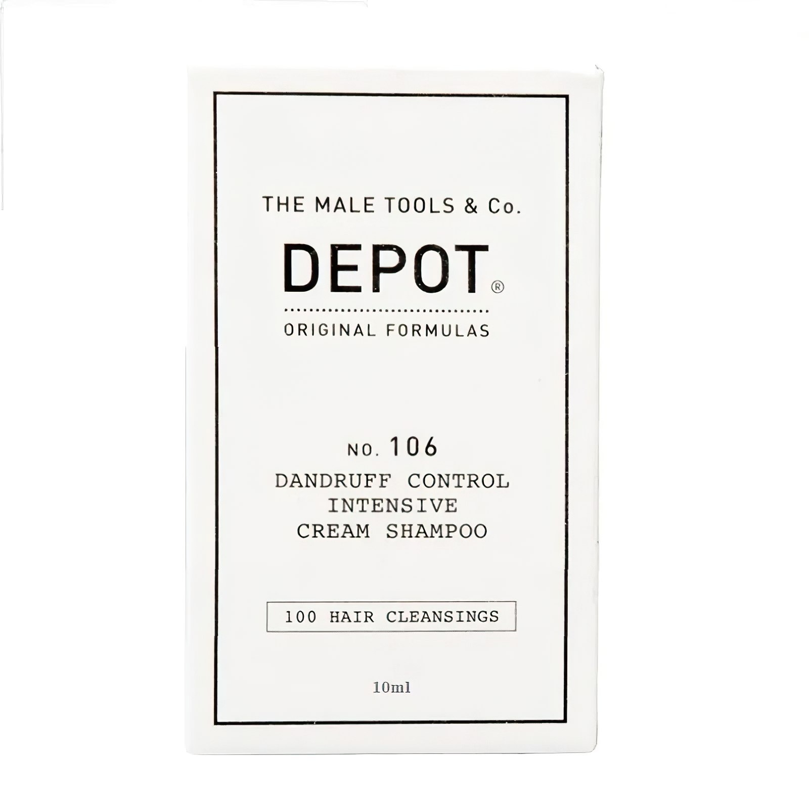 depot, 100 hair cleansing no. 106, pro vitamin b5, hair shampoo, anti dandruff, 10 ml depot, 100 hair cleansing no. 106, pro vitamin b5, hair shampoo, anti dandruff, 10 ml