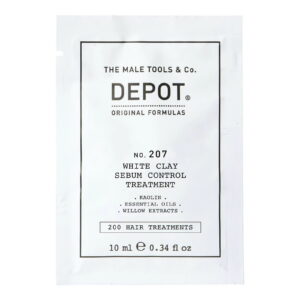 depot, 200 hair treatments no. 207, kaolin, scalp treatment cream mask, for regulation of excessive sebum, 10 ml