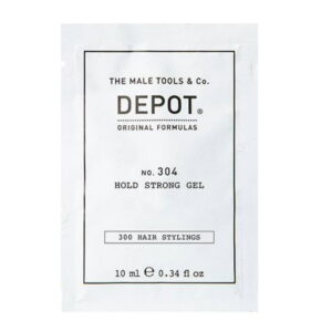 depot, 300 hair stylings no. 304, botanical, hair styling gel, for styling, strong hold, 10 ml