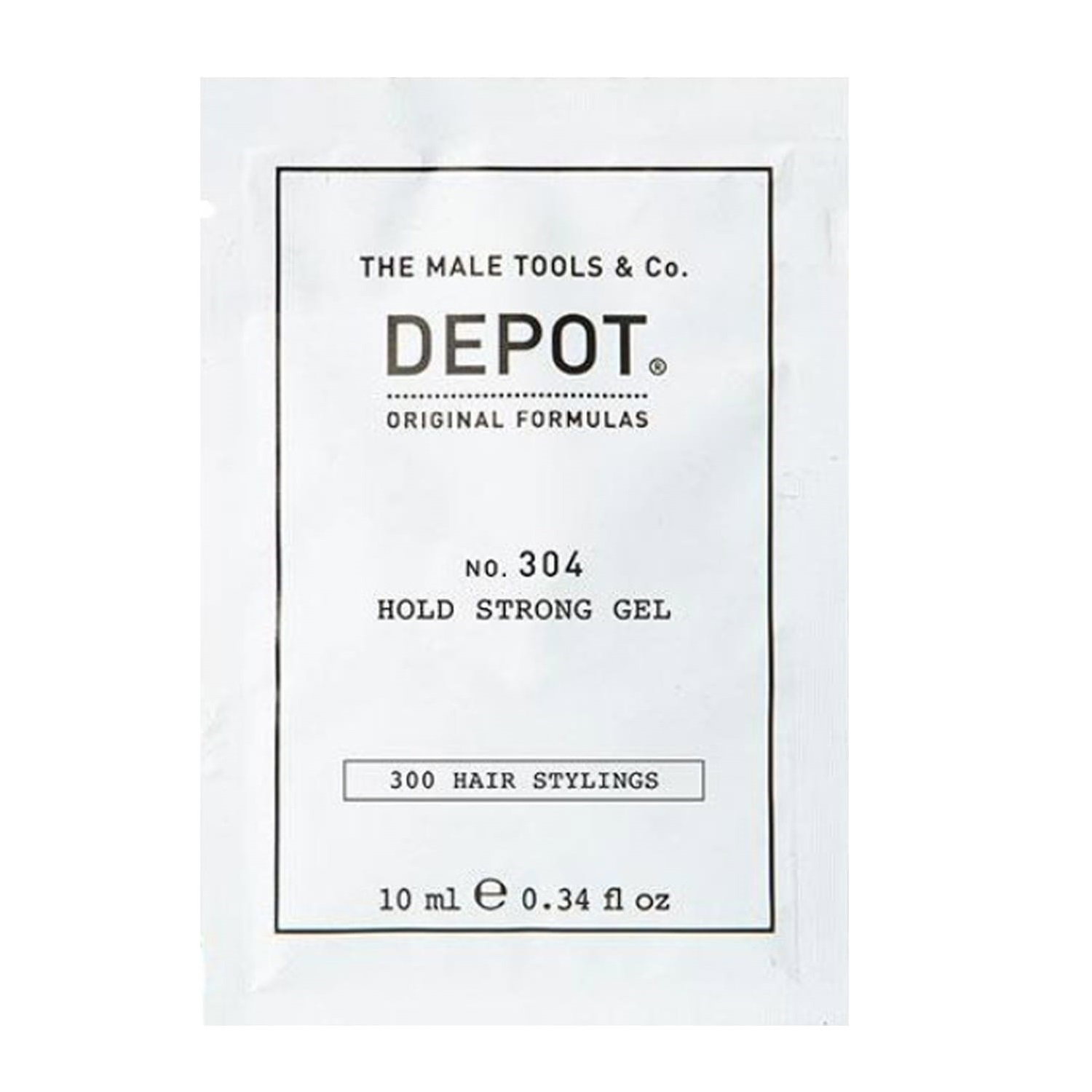 depot, 300 hair stylings no. 304, botanical, hair styling gel, for styling, strong hold, 10 ml depot, 300 hair stylings no. 304, botanical, hair styling gel, for styling, strong hold, 10 ml