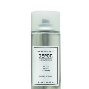 depot, 300 hair stylings no. 306, pro vitamin b5, hair spray, definition & control, strong hold, 400 ml