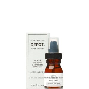 depot, 400 shave specifics no. 403, sweet almond, softening, pre shaving oil, 30 ml