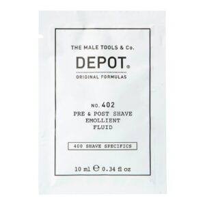 depot, 400 shave specifics no. 402, essential oils, soothing, pre & post shaving fluid, 10 ml