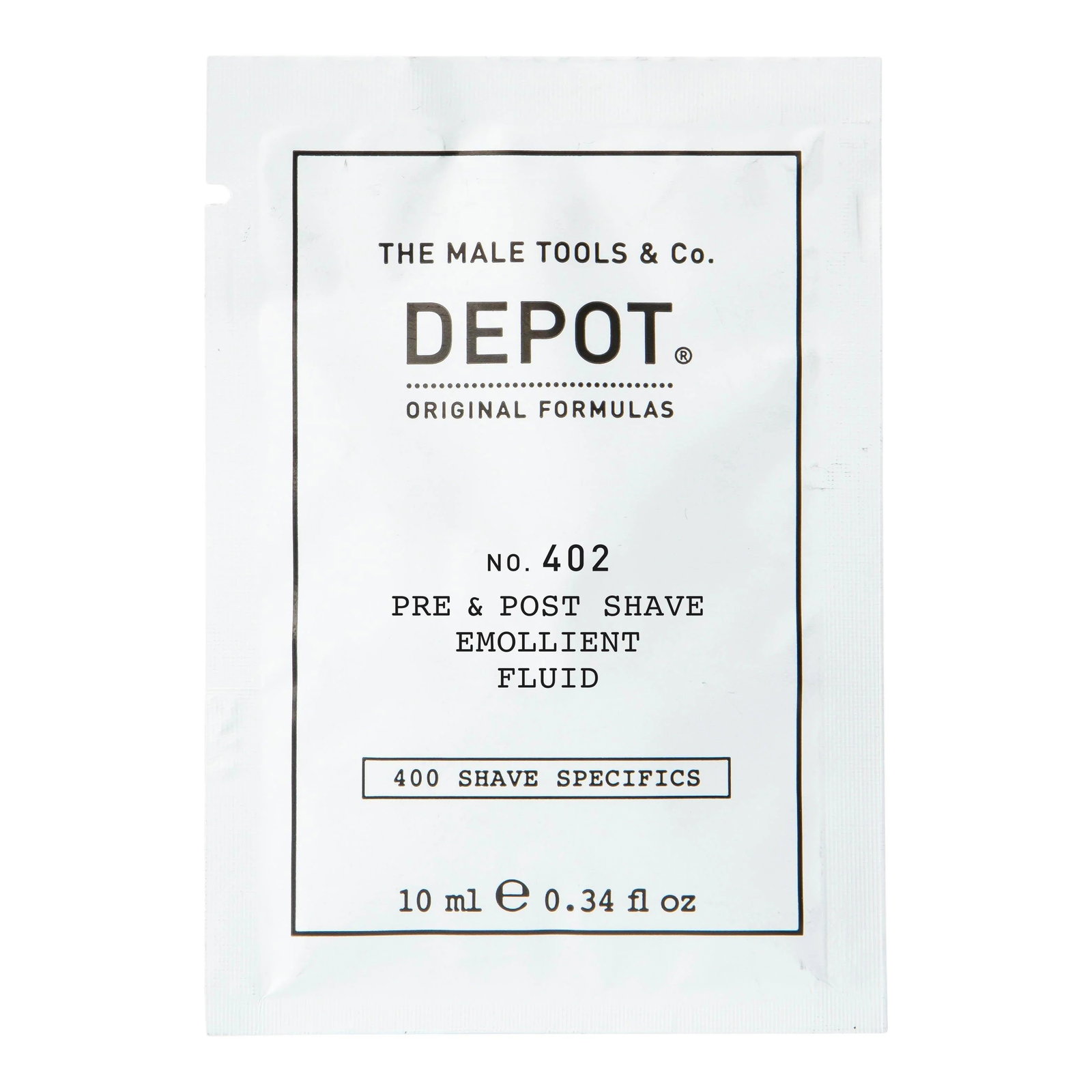 depot, 400 shave specifics no. 402, essential oils, soothing, pre & post shaving fluid, 10 ml depot, 400 shave specifics no. 402, essential oils, soothing, pre & post shaving fluid, 10 ml