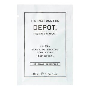 depot, 400 shave specifics no. 404 , allantoin, soothing, shaving soap cream, 10 ml
