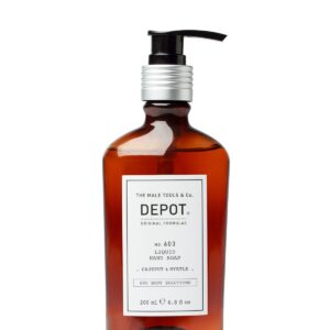 depot, 600 body solutions no. 603, cajeput & myrtle, sorbitol, cleansing, liquid soap, for hands, 200 ml