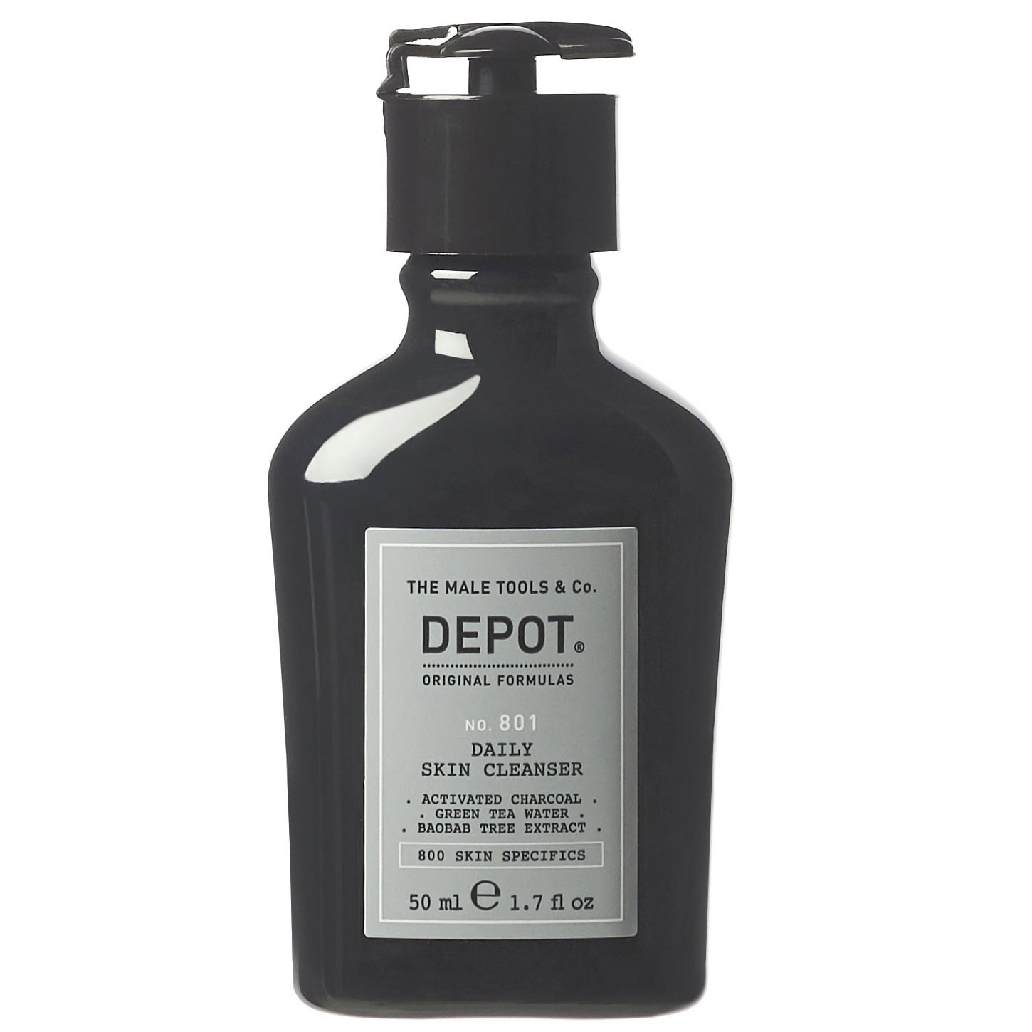 depot, 800 skin specifics no. 801, activated charcoal, detoxifying, cleansing gel, for face, 50 ml depot, 800 skin specifics no. 801, activated charcoal, detoxifying, cleansing gel, for face, 50 ml