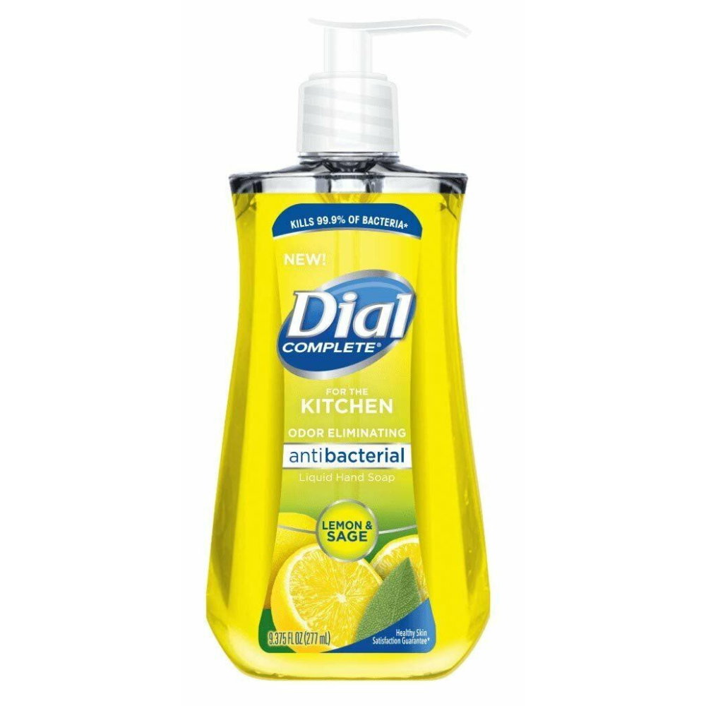dial, antibacterial kitchen, lemon & sage, liquid soap, for hands, 221 ml dial, antibacterial kitchen, lemon & sage, liquid soap, for hands, 221 ml