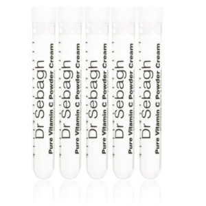 set, dr sebagh, pure vitamin c powder cream, revitalising, cream, for face, 5 pcs, 1.95 g