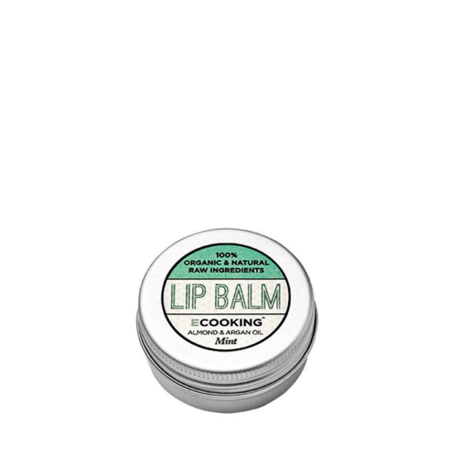 ecooking, ecooking, organic argan oil, hydrating, lip balm, mint, 15 ml ecooking, ecooking, organic argan oil, hydrating, lip balm, mint, 15 ml