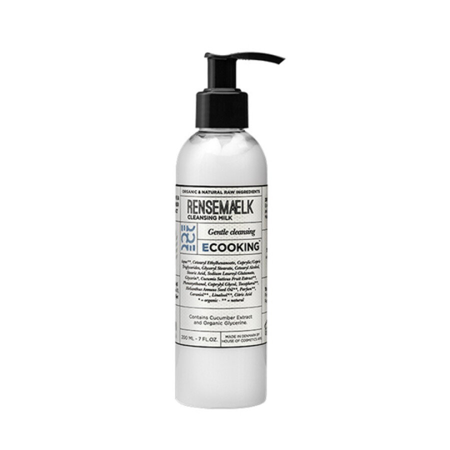 ecooking, rensemaelk, cleansing & hydrating, cleansing milk, for face, 200 ml ecooking, rensemaelk, cleansing & hydrating, cleansing milk, for face, 200 ml